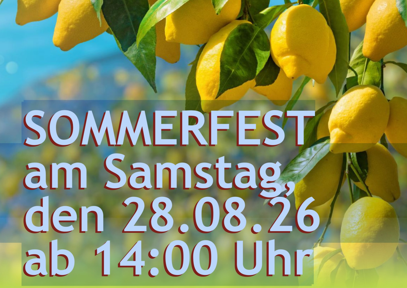 Unser Sommerfest wird nachgeholt!