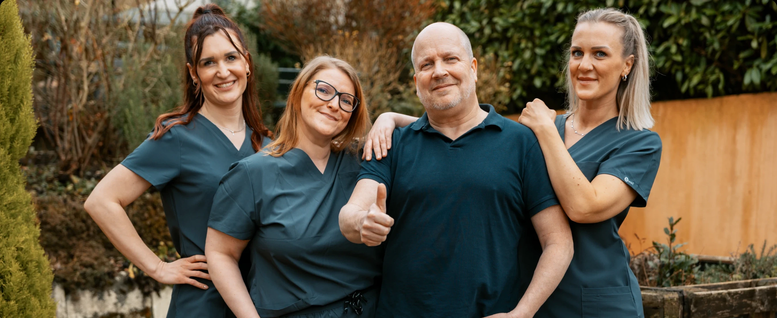 Ein Team, das zusammensteht